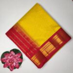 Korvai Silk Cotton mango Yellow,Red