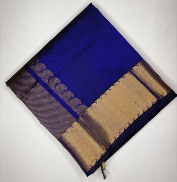 Handloom Kanchi Border Self Silk Cotton Saree